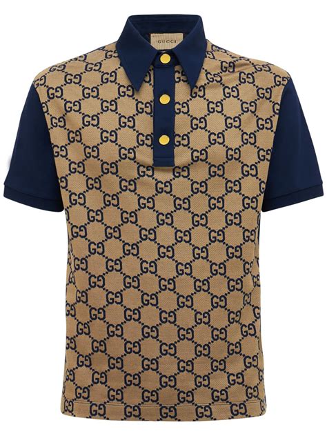 royal blue gucci polo|Men's Designer Luxury Polo Shirts .